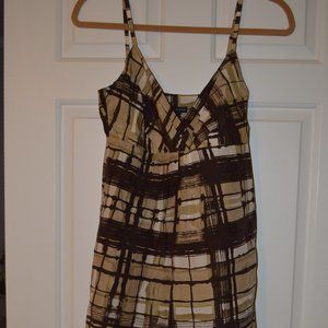 Brown Plaid Dress
